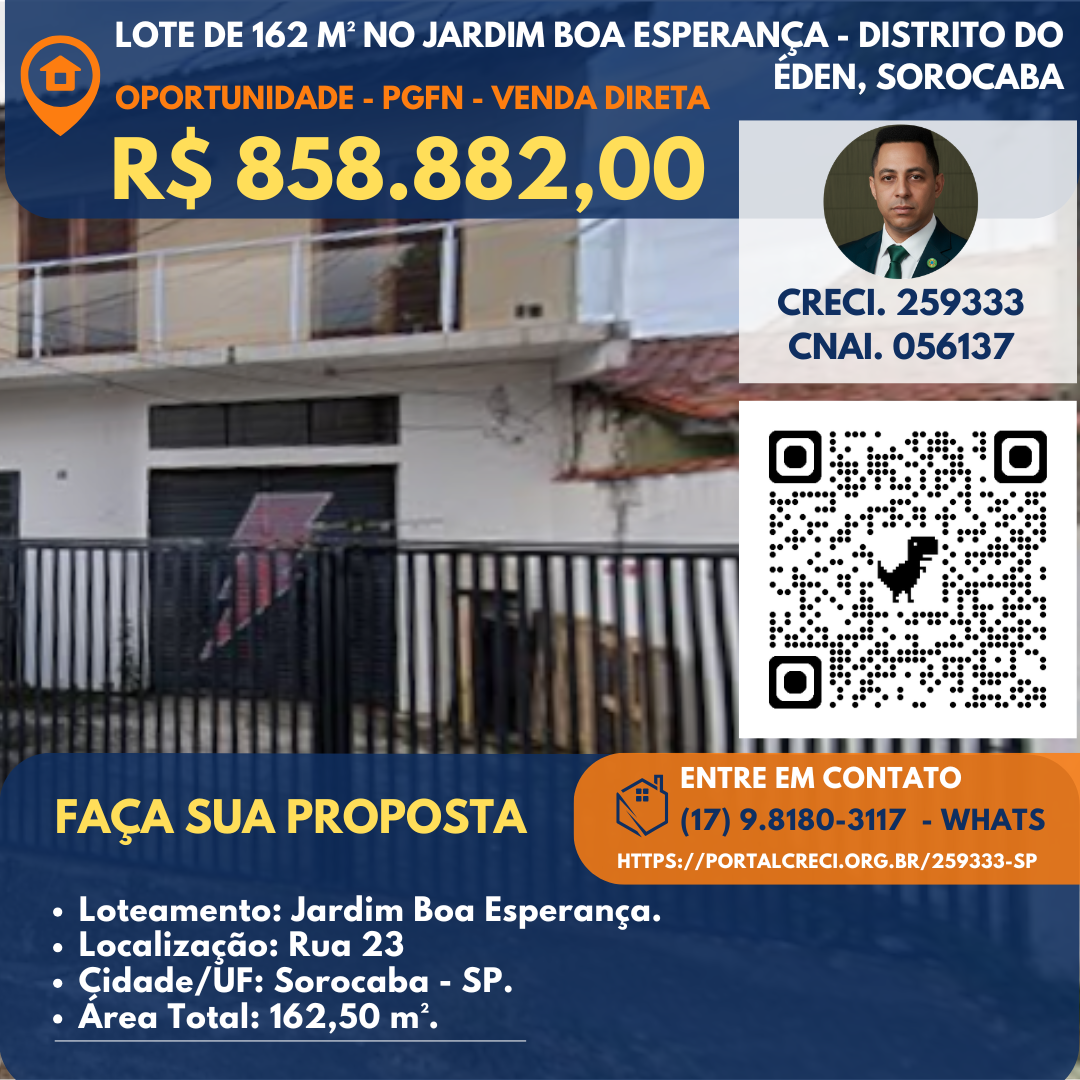 Terreno à Venda, 162,00 m² - Foto 1