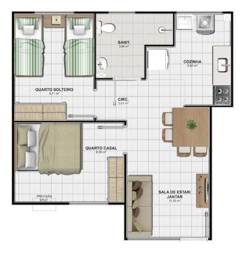 Apartamento com 2 Quartos à Venda, 43,00 m² - Foto 5