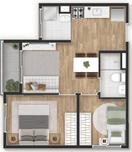 Apartamento com 2 Quartos à Venda, 38,00 m² - Foto 7