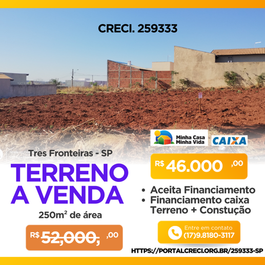 Terreno à Venda, 250,00 m² - Foto 1