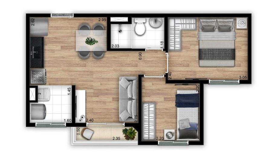 Apartamento com 2 Quartos à Venda, 32,00 m² - Foto 20