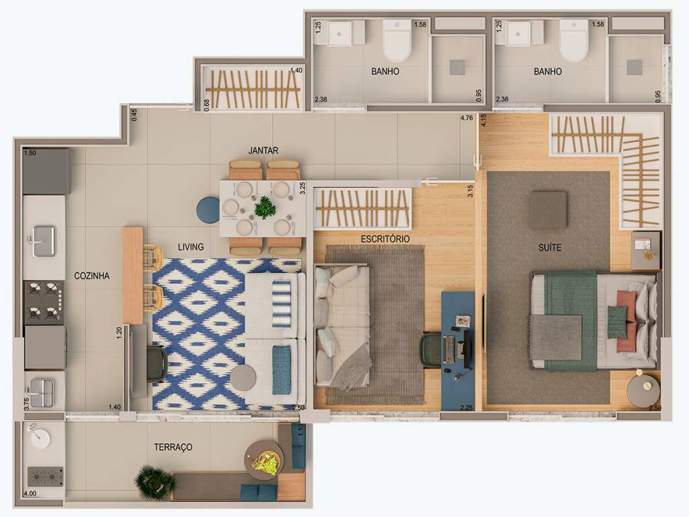 Apartamento com 2 Quartos à Venda, 52,00 m² - Foto 24