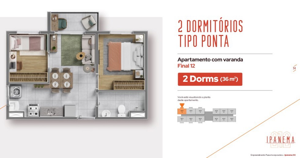 Apartamento com 2 Quartos à Venda, 36,00 m² - Foto 19