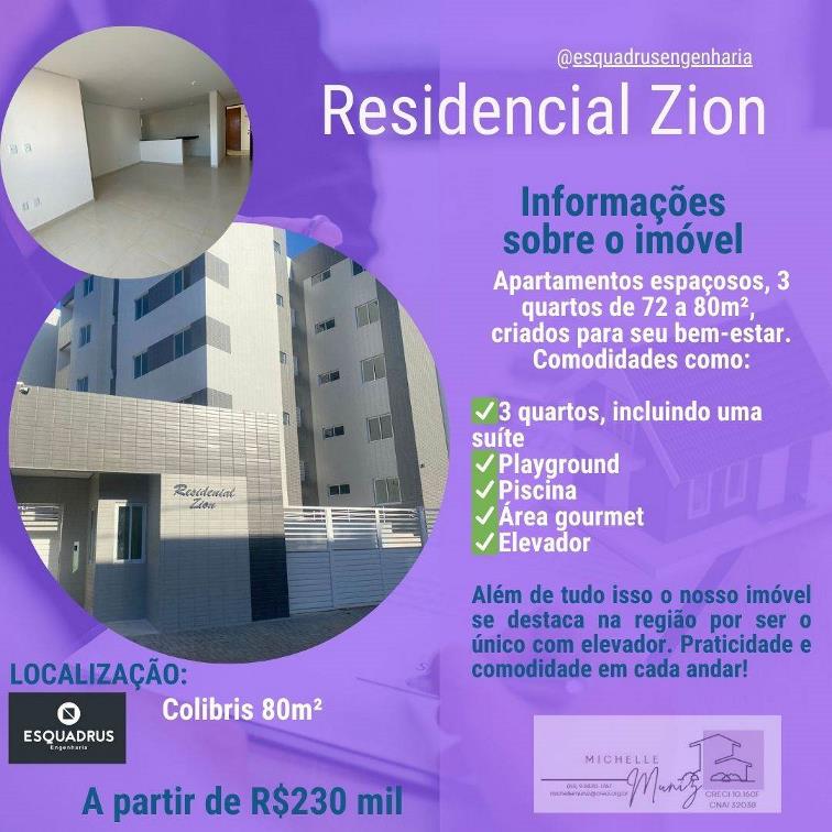 Apartamento com 3 Quartos à Venda, 73,57 m² - Foto 1
