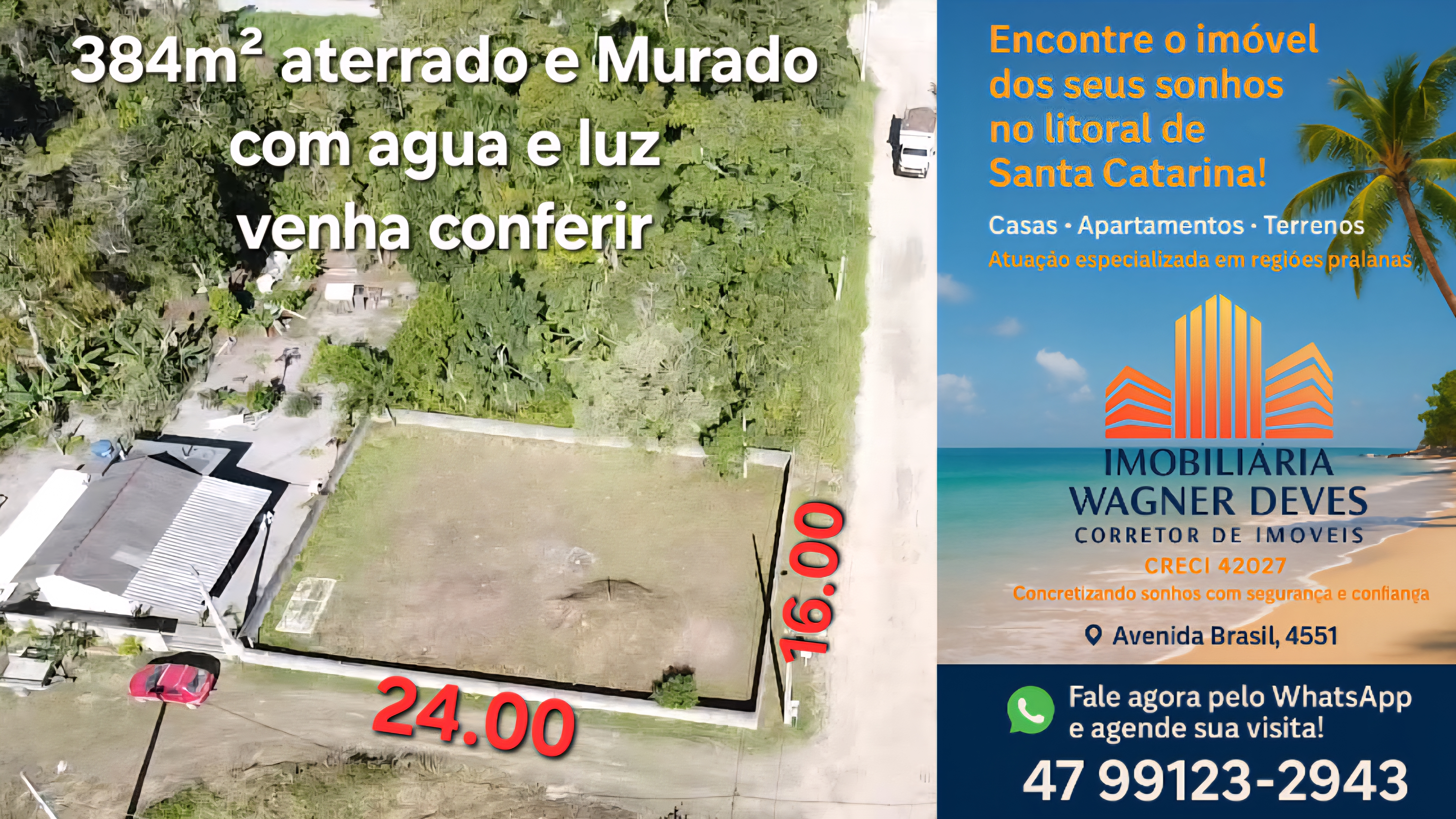 Terreno à Venda, 384,00 m² - Foto 1