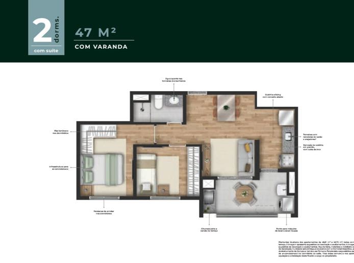 Apartamento com 2 Quartos à Venda, 47,00 m² - Foto 23