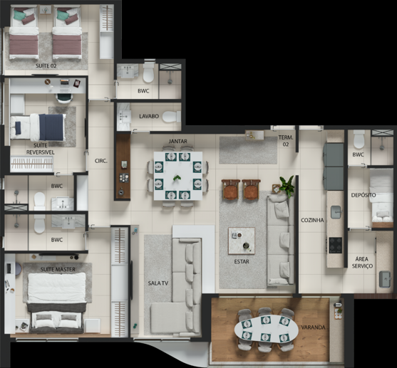 Apartamento com 4 Quartos à Venda - Foto 15