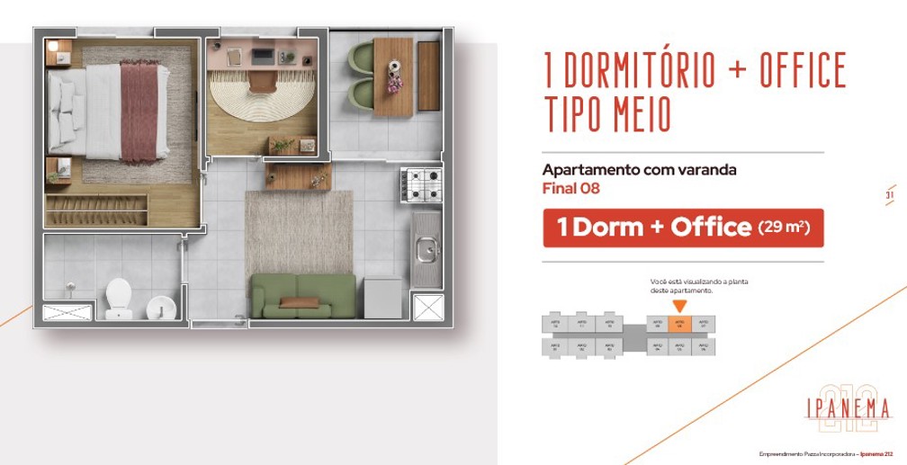 Apartamento com 1 Quarto à Venda, 27,00 m² - Foto 21