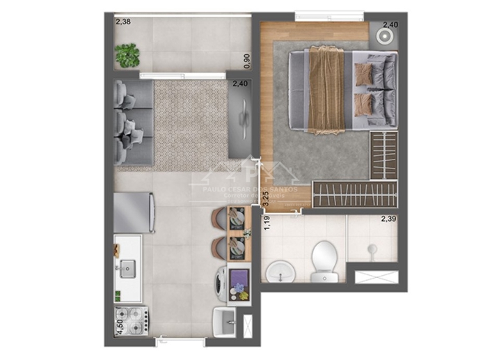 Apartamento com 2 Quartos à Venda - Foto 3
