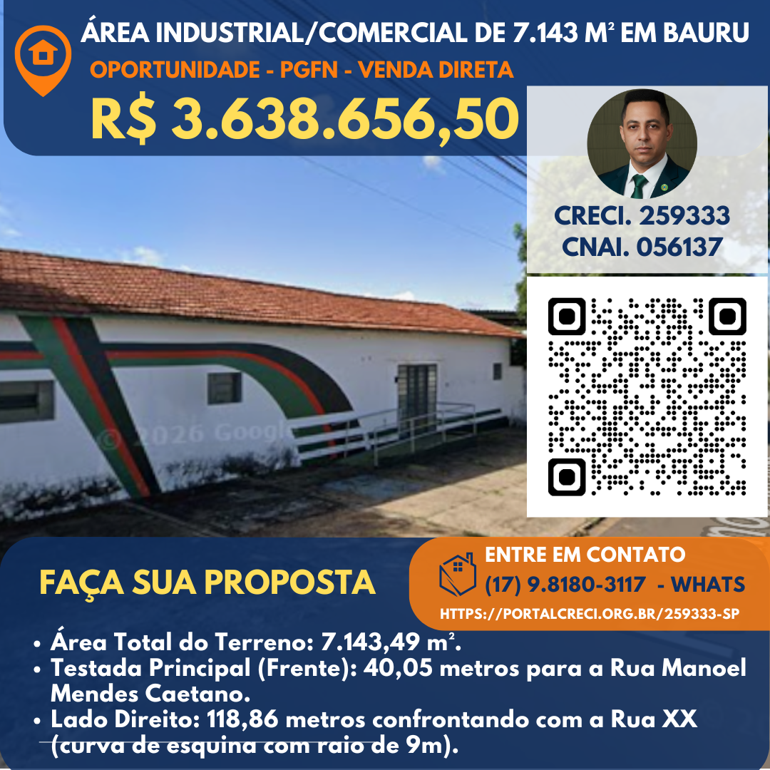 Comercial à Venda, 7.143,49 m² - Foto 1