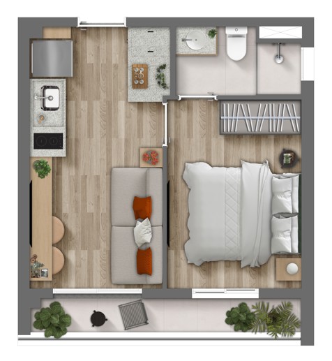 Apartamento com 2 Quartos à Venda, 29,00 m² - Foto 9