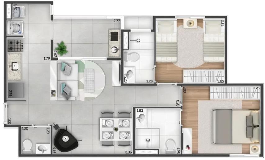 Apartamento com 2 Quartos à Venda, 101,72 m² - Foto 36