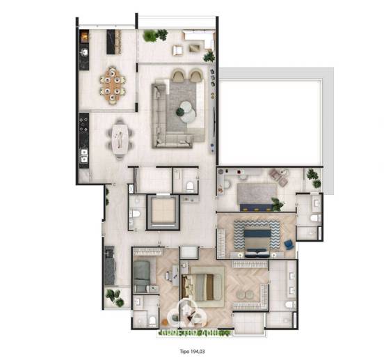 Apartamento com 4 Quartos à Venda, 220,00 m² - Foto 2