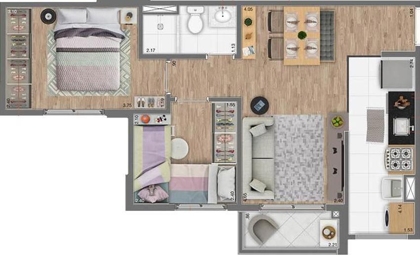 Apartamento com 2 Quartos à Venda, 45,00 m² - Foto 18