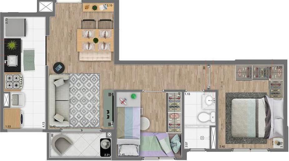 Apartamento com 2 Quartos à Venda, 45,00 m² - Foto 19