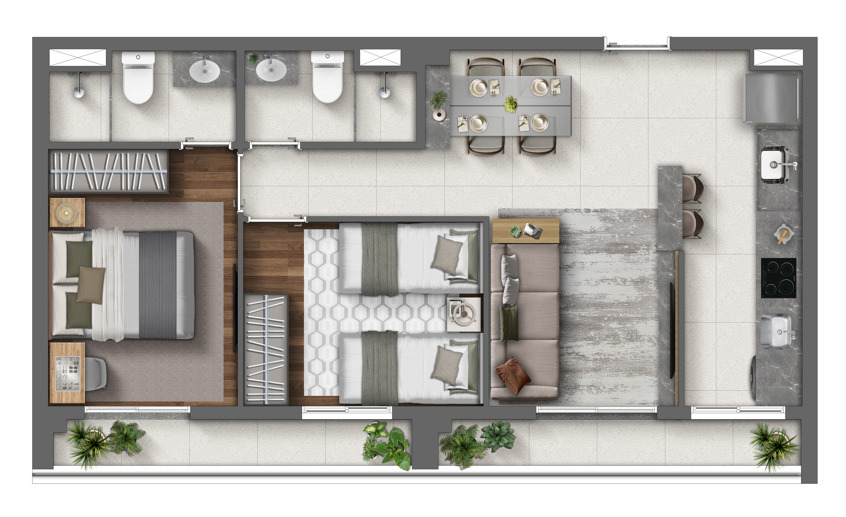 Apartamento com 2 Quartos à Venda, 29,00 m² - Foto 11