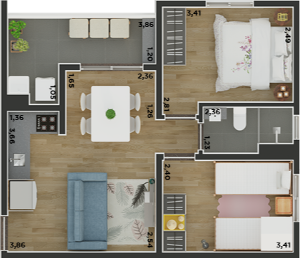 Apartamento com 2 Quartos à Venda, 89,00 m² - Foto 3