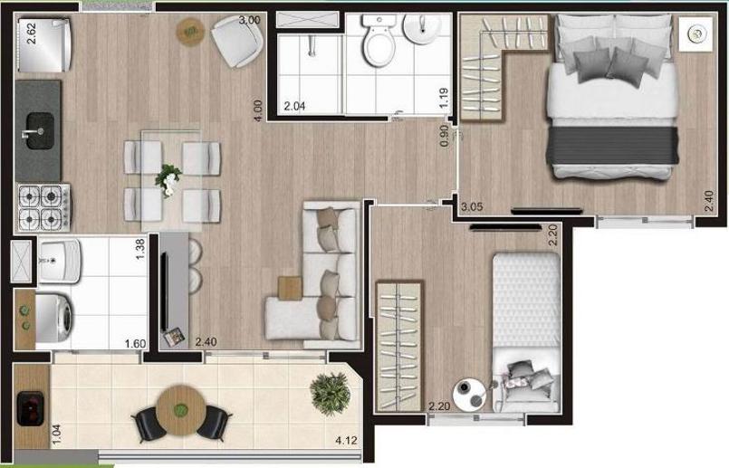 Apartamento com 2 Quartos à Venda, 37,00 m² - Foto 15