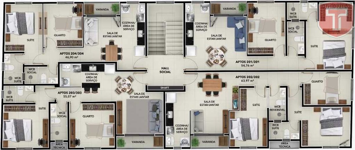 Apartamento com 2 Quartos à Venda, 48,00 m² - Foto 6