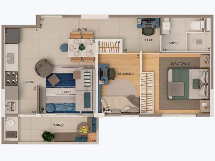 Apartamento com 2 Quartos à Venda, 52,00 m² - Foto 22