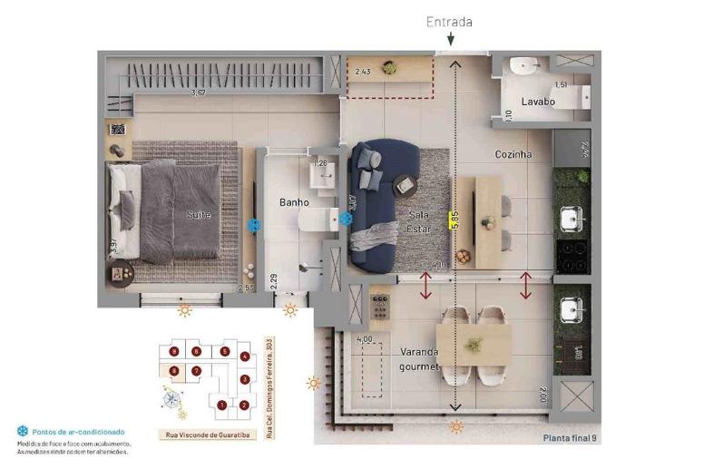 Apartamento com 1 Quarto à Venda, 47,00 m² - Foto 15