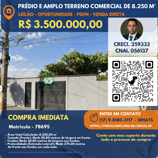Comercial à Venda, 8.250,00 m² - Foto 1