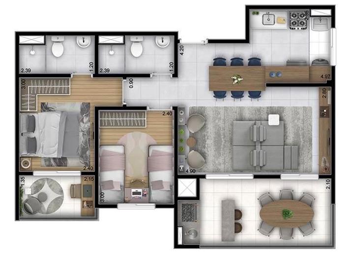 Apartamento com 2 Quartos à Venda, 38,00 m² - Foto 25