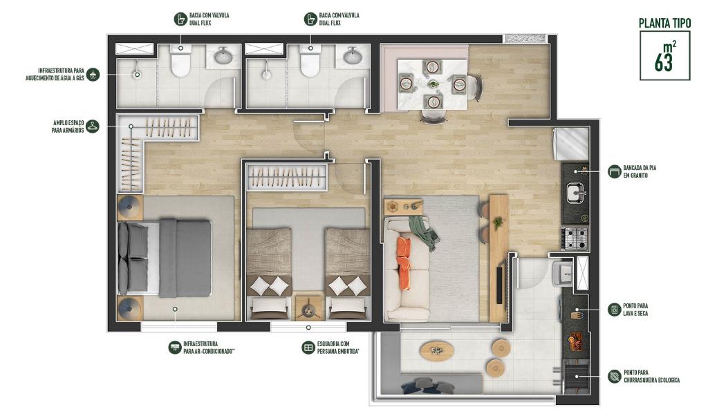 Apartamento com 3 Quartos à Venda, 81,00 m² - Foto 26