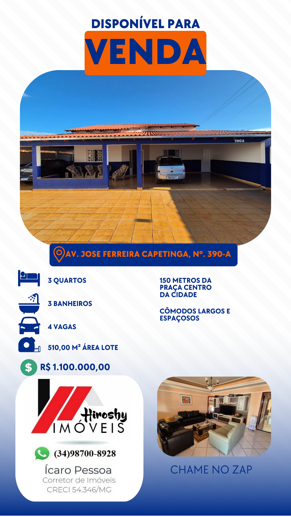 Casa com 3 Quartos à Venda, 510,00 m² - Foto 1