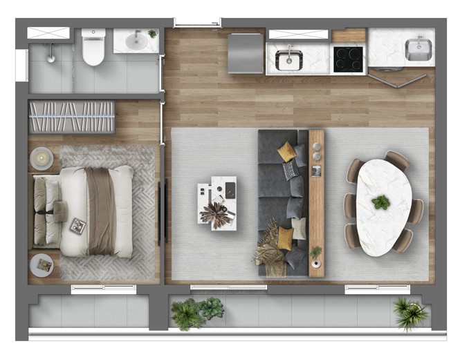 Apartamento com 2 Quartos à Venda, 29,00 m² - Foto 10