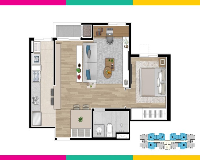 Apartamento com 1 Quarto à Venda, 83,60 m² - Foto 8