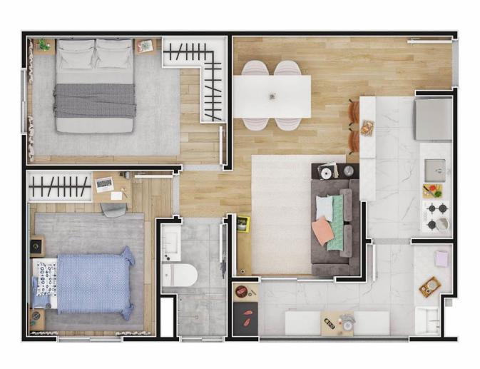 Apartamento com 2 Quartos à Venda, 0,47 m² - Foto 22