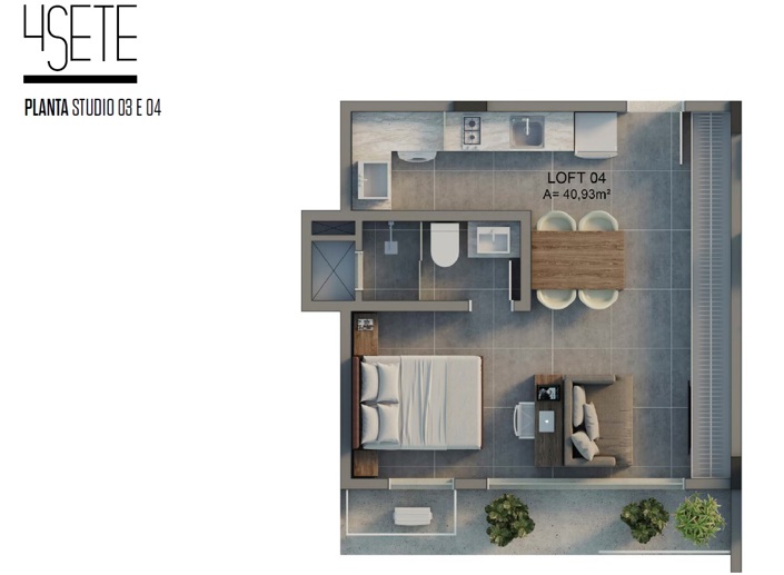 Apartamento com 1 Quarto à Venda, 41,19 m² - Foto 5