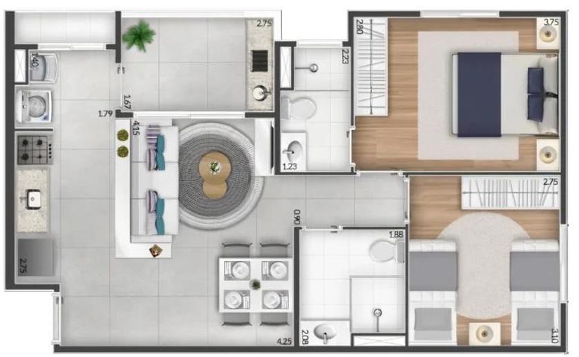 Apartamento com 2 Quartos à Venda, 101,72 m² - Foto 35