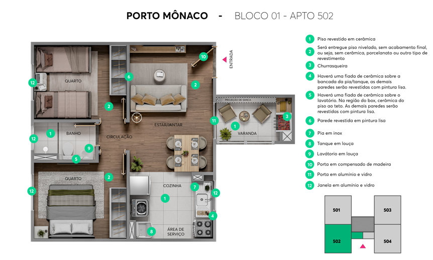 Apartamento com 2 Quartos à Venda, 0,40 m² - Foto 10