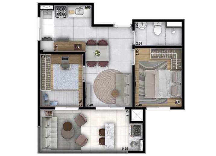 Apartamento com 2 Quartos à Venda, 38,00 m² - Foto 23