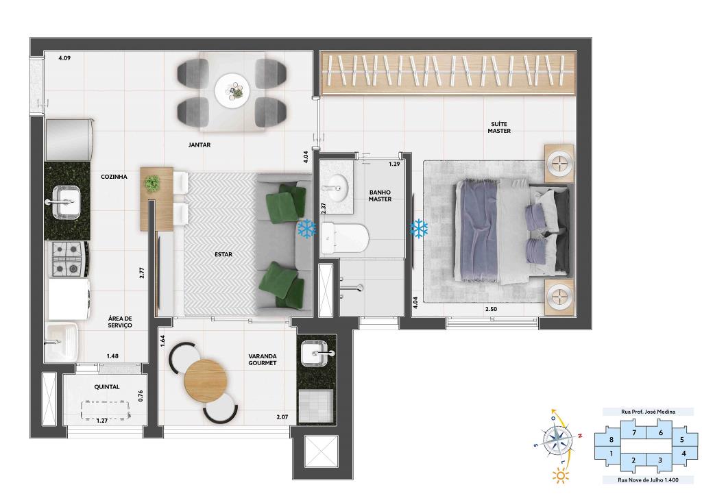 Apartamento com 1 Quarto à Venda, 47,00 m² - Foto 13