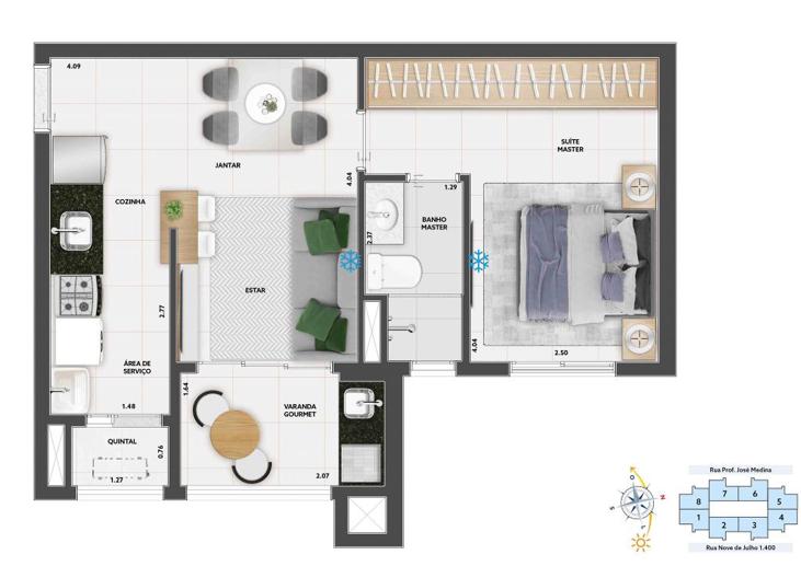 Apartamento com 1 Quarto à Venda, 47,00 m² - Foto 13