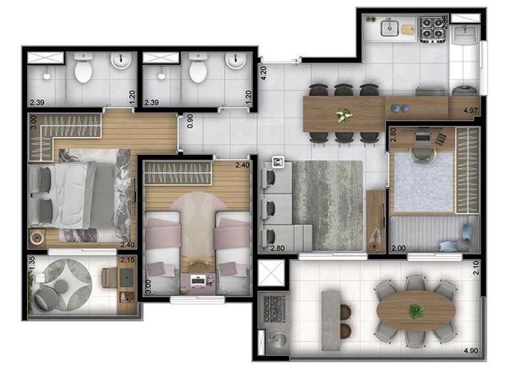 Apartamento com 2 Quartos à Venda, 38,00 m² - Foto 24