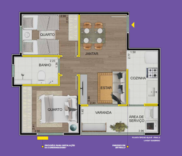 Apartamento com 2 Quartos à Venda, 47,00 m² - Foto 7