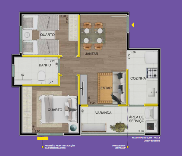 Apartamento com 2 Quartos à Venda, 47,00 m² - Foto 7