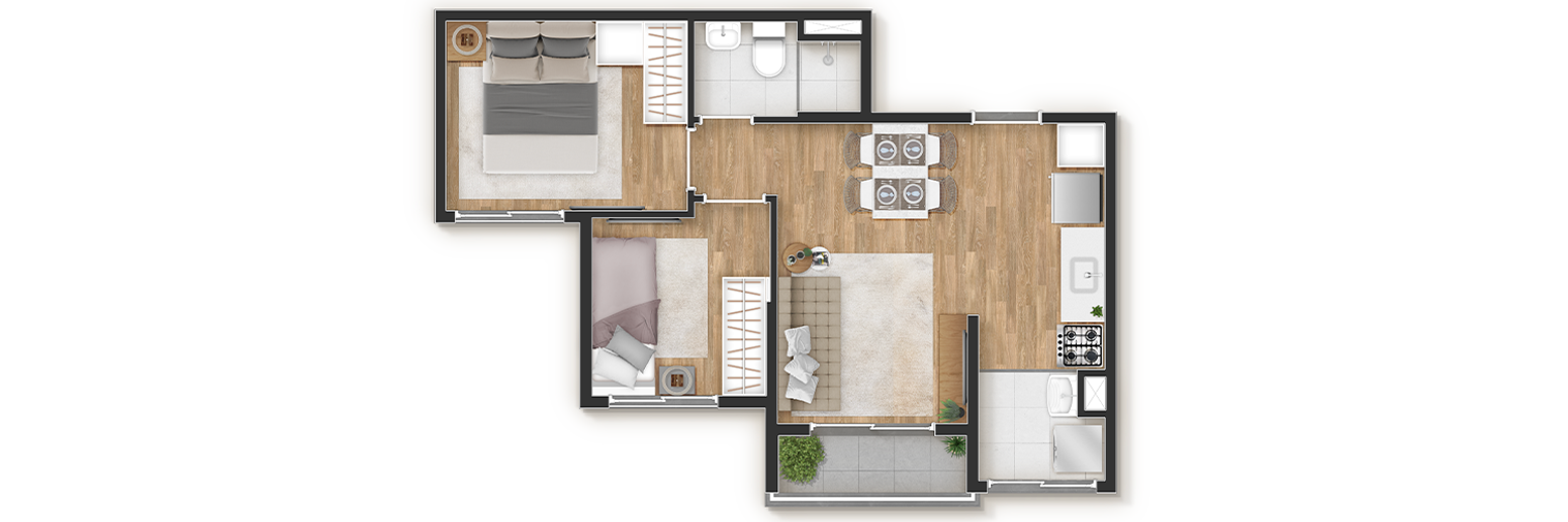 Apartamento com 2 Quartos à Venda, 38,00 m² - Foto 8