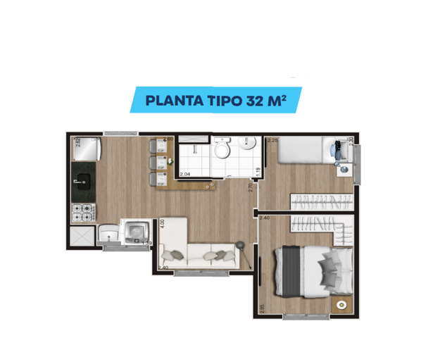Apartamento com 2 Quartos à Venda, 32,00 m² - Foto 18