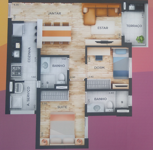 Apartamento com 2 Quartos à Venda, 56,85 m² - Foto 5