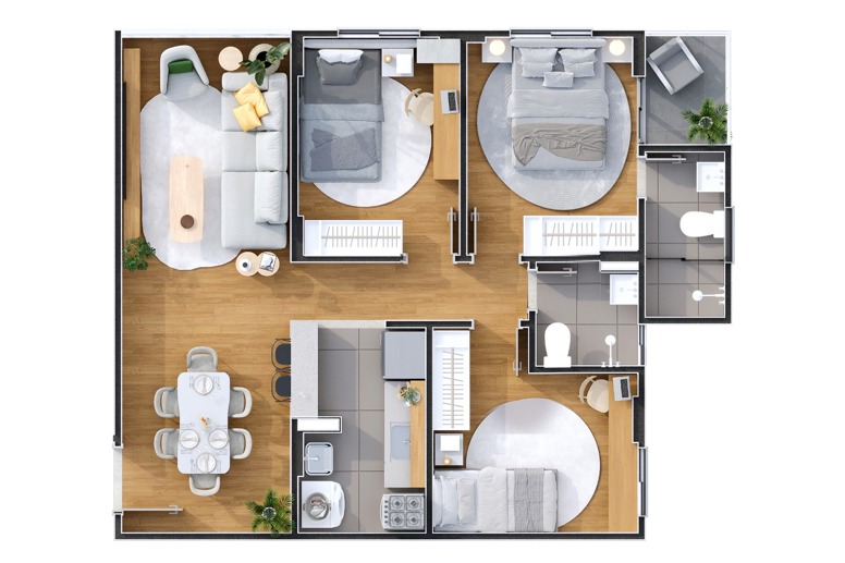 Apartamento com 3 Quartos à Venda, 65,00 m² - Foto 19