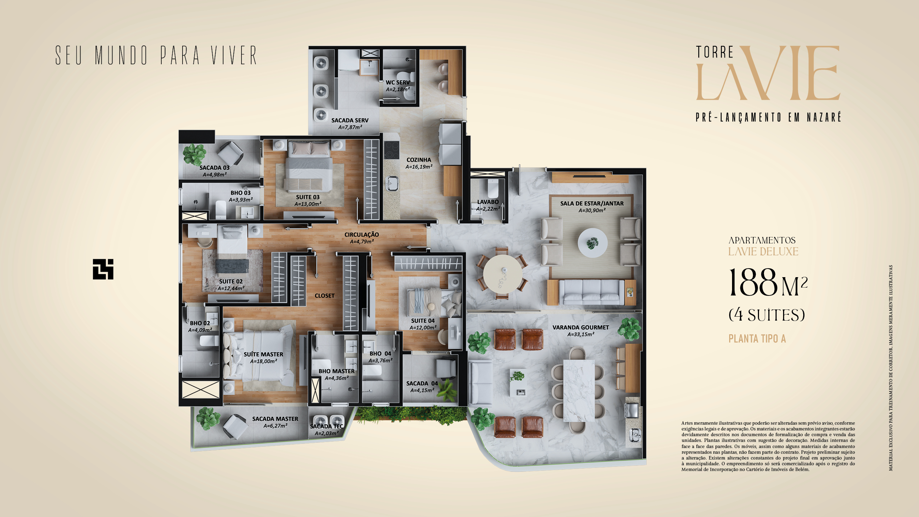Apartamento com 4 Quartos à Venda, 188,00 m² - Foto 17