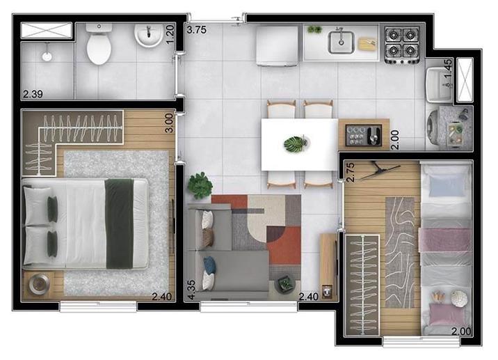 Apartamento com 2 Quartos à Venda, 38,00 m² - Foto 19