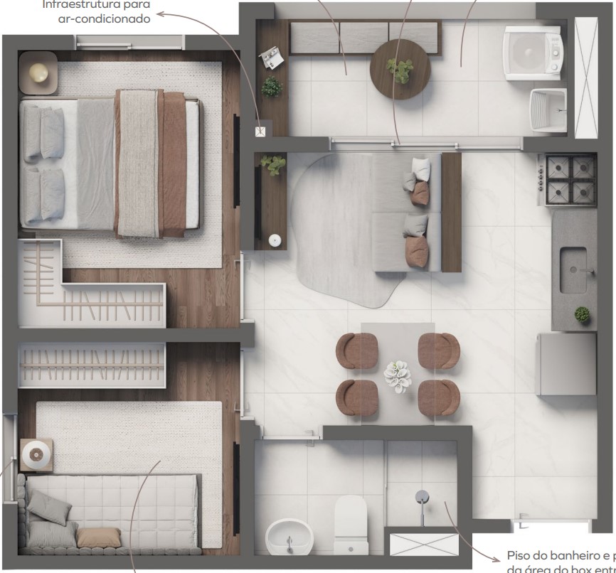 Apartamento com 2 Quartos à Venda, 37,00 m² - Foto 19
