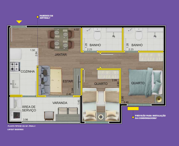 Apartamento com 2 Quartos à Venda, 47,00 m² - Foto 8