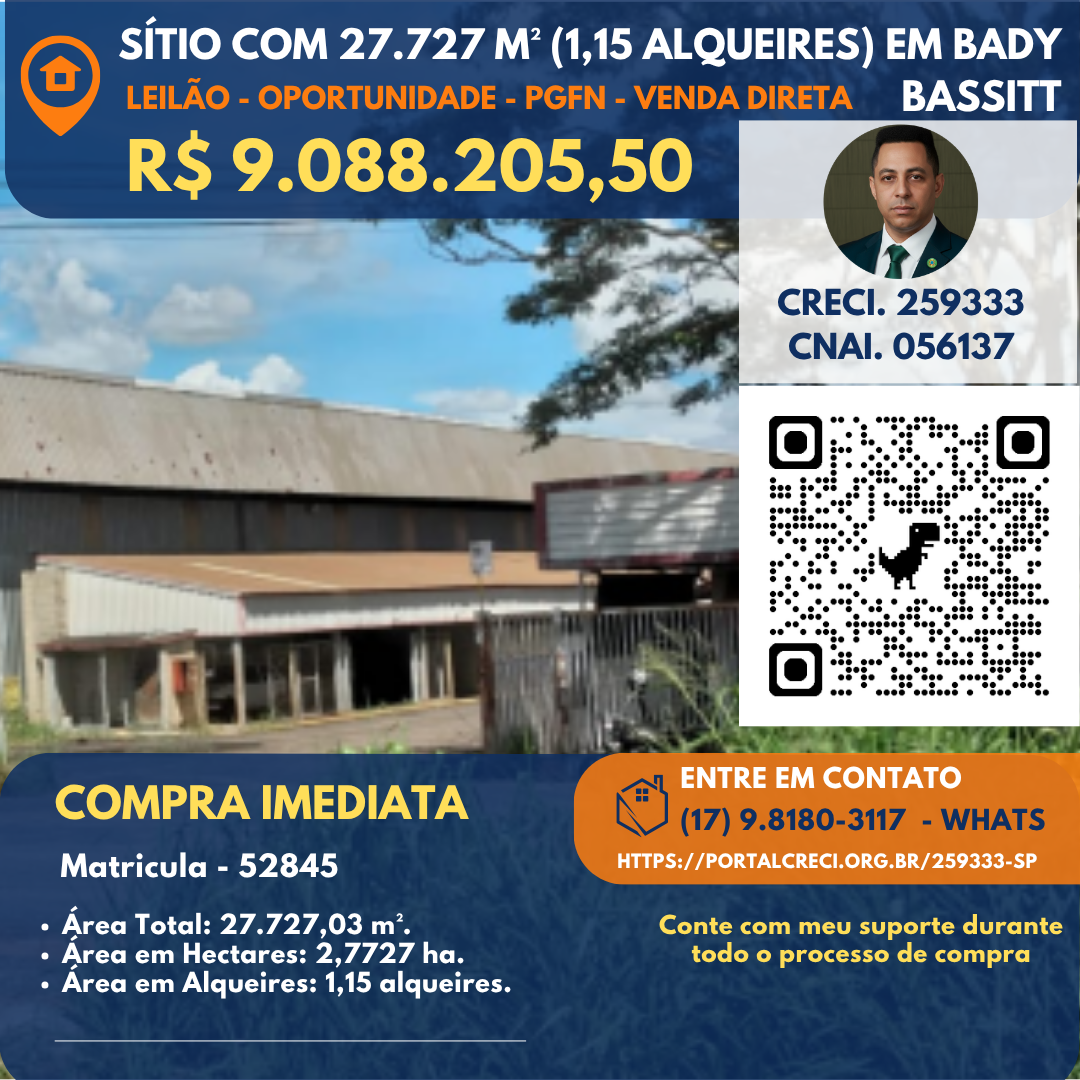 Rural à Venda, 27.727,00 m² - Foto 1